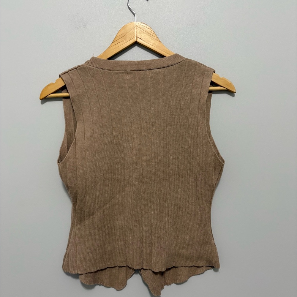 Tan Ribbed Top - Picture 2 of 4